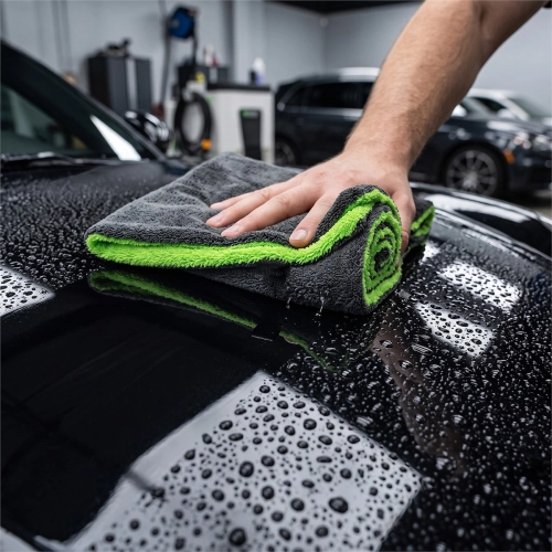 Ręcznik do osuszania z mikrofibry RevoCare CARBON MONSTER 1200GSM 40x60cm szaro-zielony-112427
