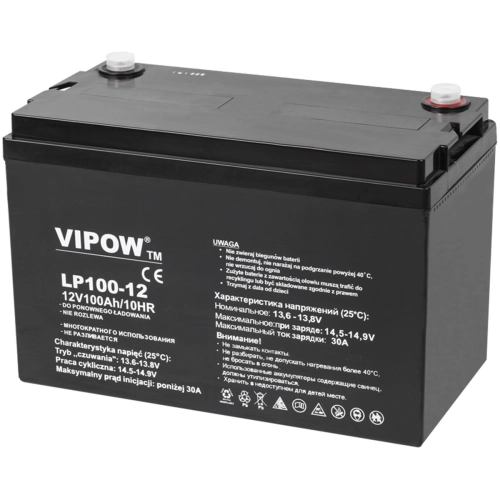 Akumulator żelowy 12V 100Ah VIPOW